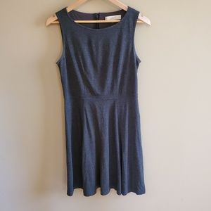 🪩 LOFT Babydoll Fit Gray Dress  sz 6P